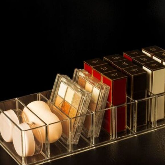 Clearly Chic Acrylic 8-Compartment Cosmetic Tray - Picture 1 of 7